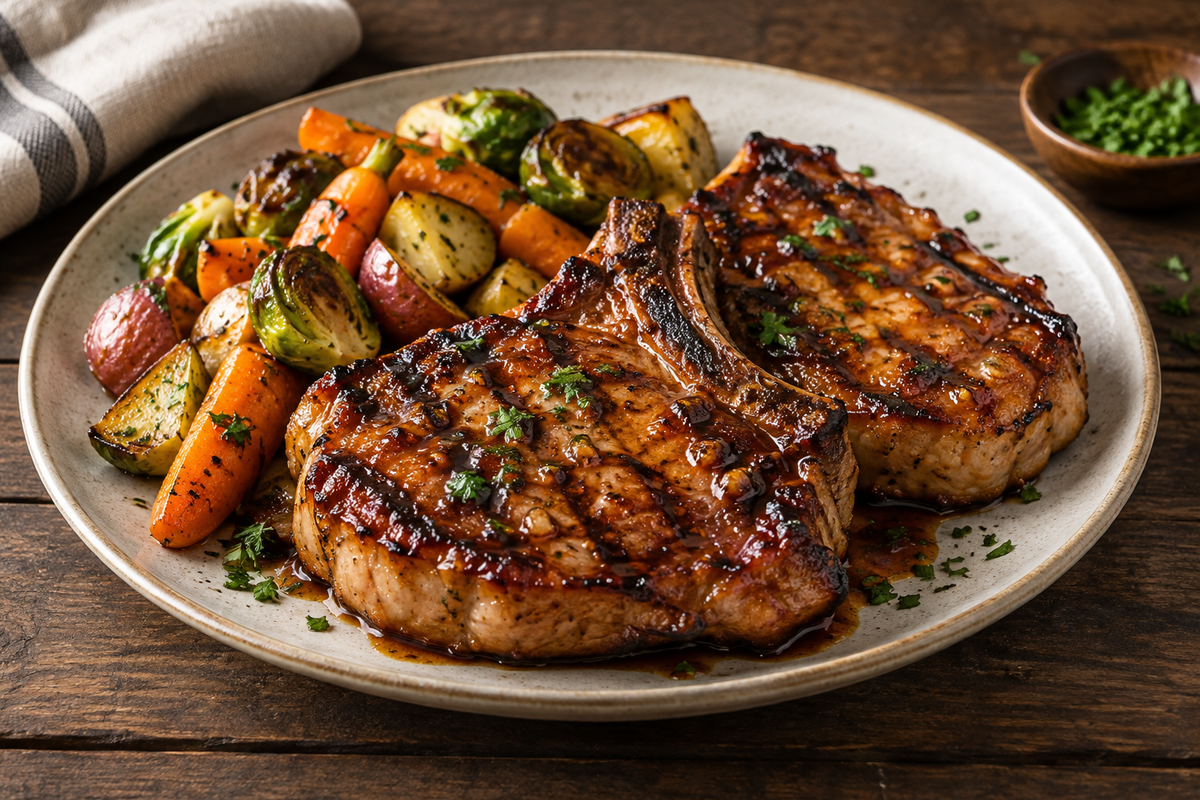 Honey-Garlic BBQ Pork Chops