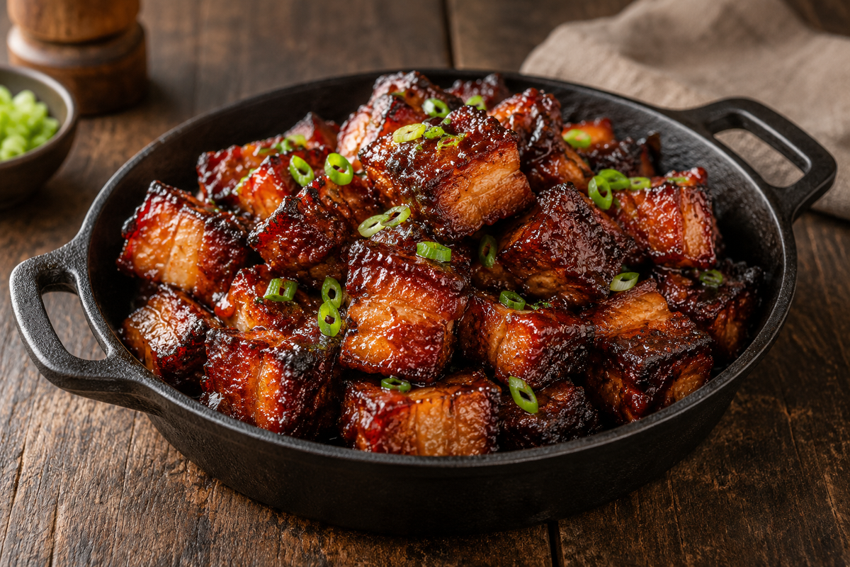 Sweet and Smoky BBQ Pork Belly Bites