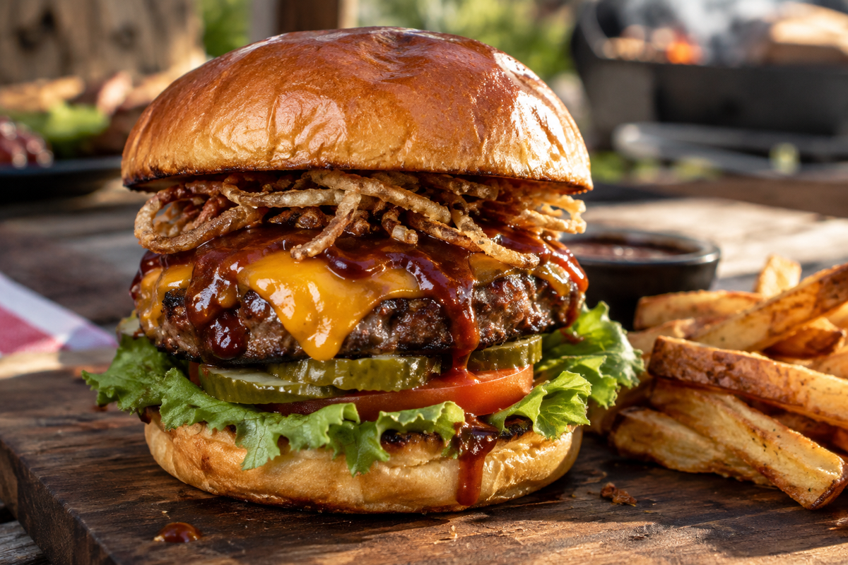 Smoky BBQ Beef Burgers