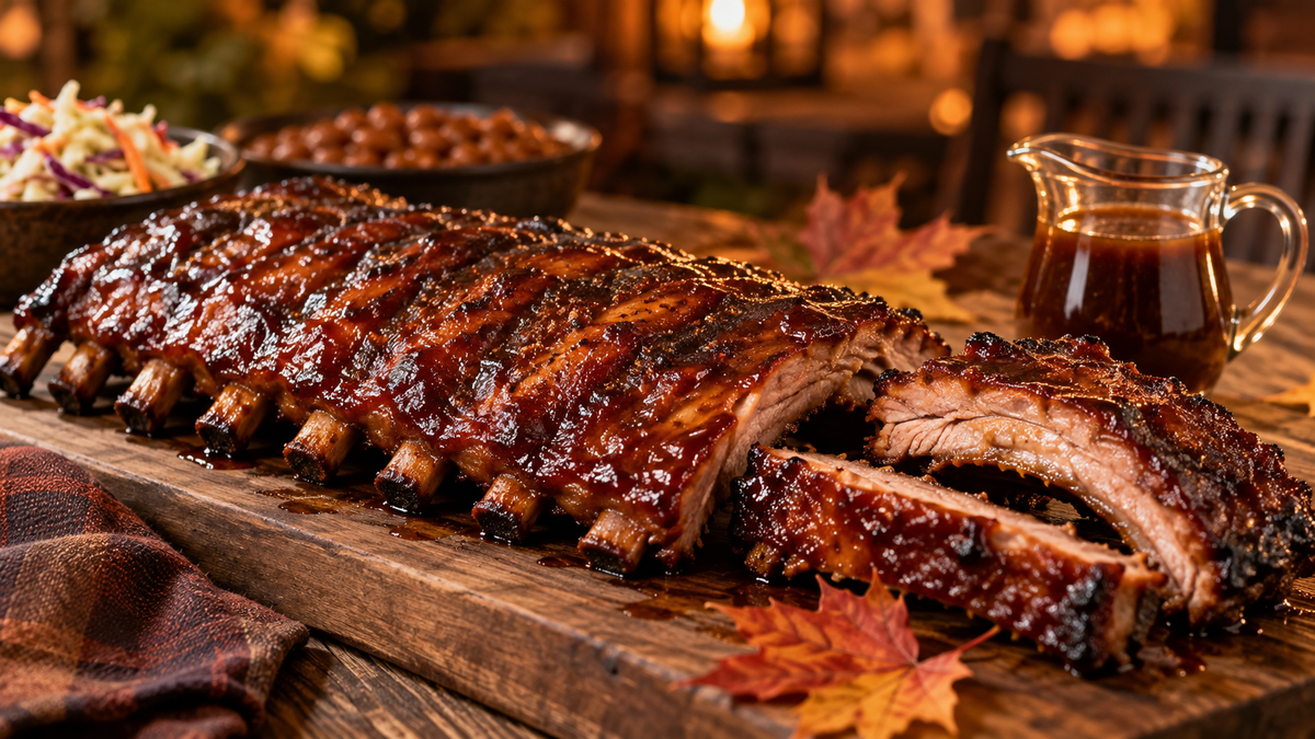 Maple Bourbon BBQ Ribs