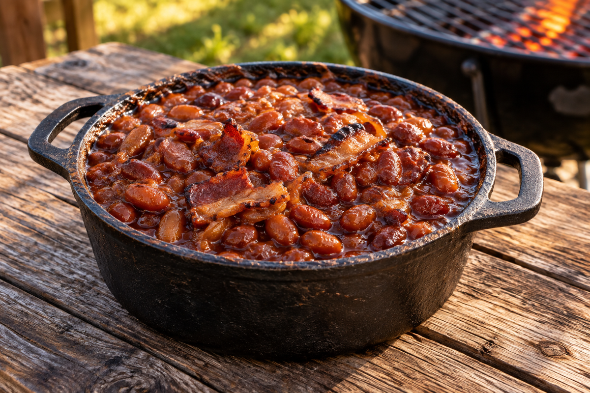 Sweet and Smoky Baked Beans