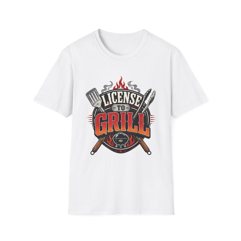 License to Grill T-Shirt — BBQ Grillmaster Graphic Tee